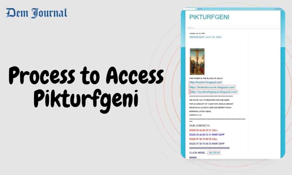 Process to Access Pikturfgeni